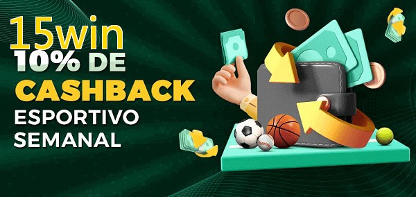 10% de bônus de cashback na 15win